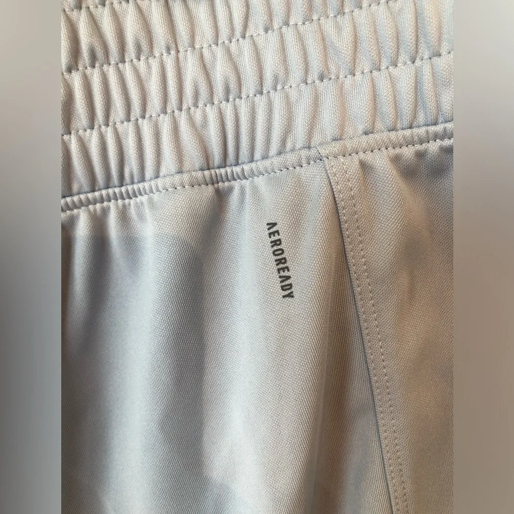 adidas Women's Slate Blue High-Waist Athletic Shorts